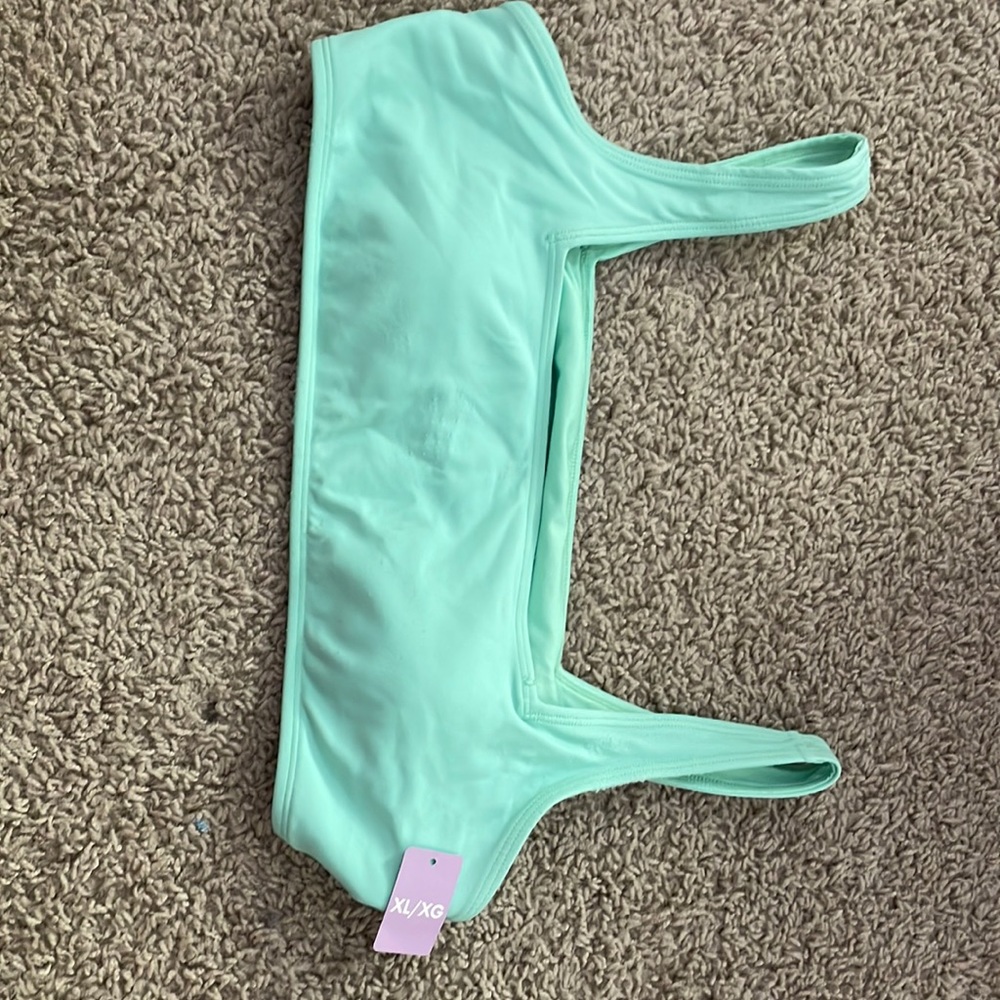 mint green bikini top